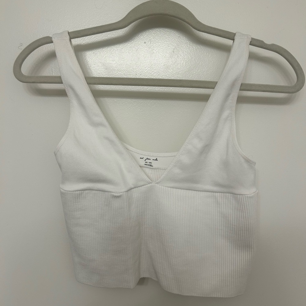 Urban Outfitters Ribbed V-Neck Top